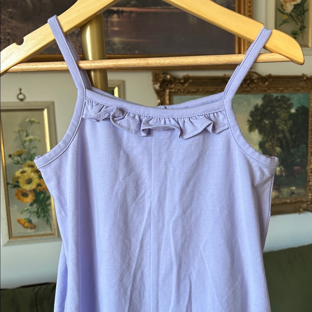 Janie and Jack Lavender Wide Leg Jumpsuit - Picture 3 of 5